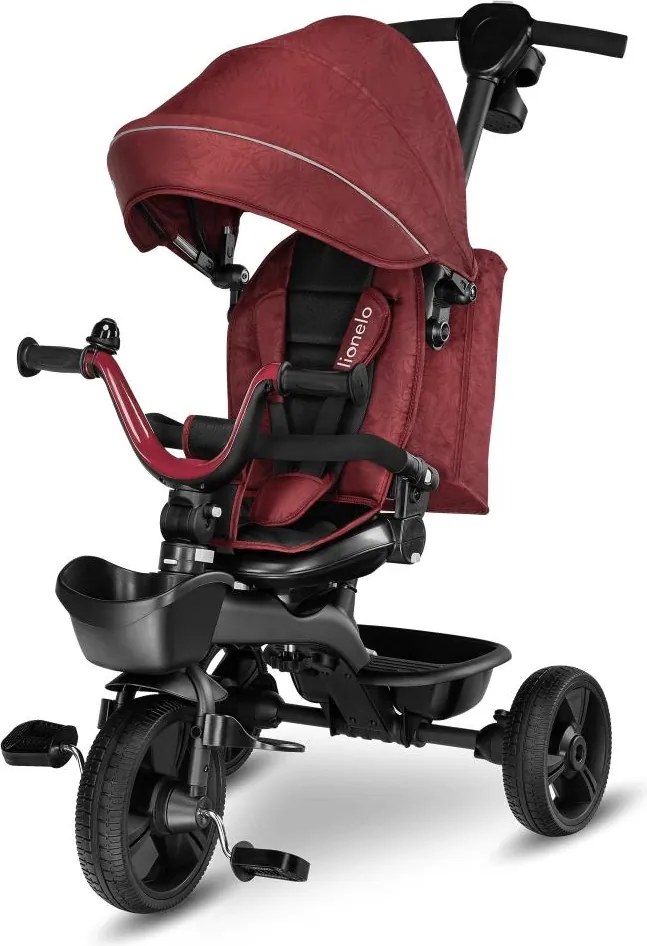 Lionelo - triciclo per bambini KORI Rosso Bordeaux
