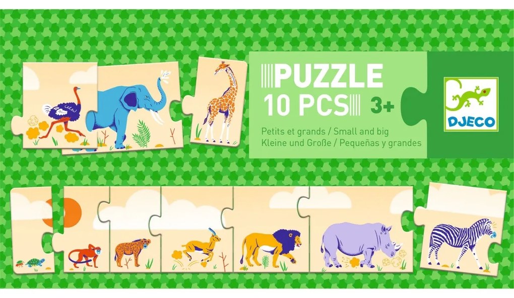 Puzzle - Dal più piccolo al più grande - 10 pz