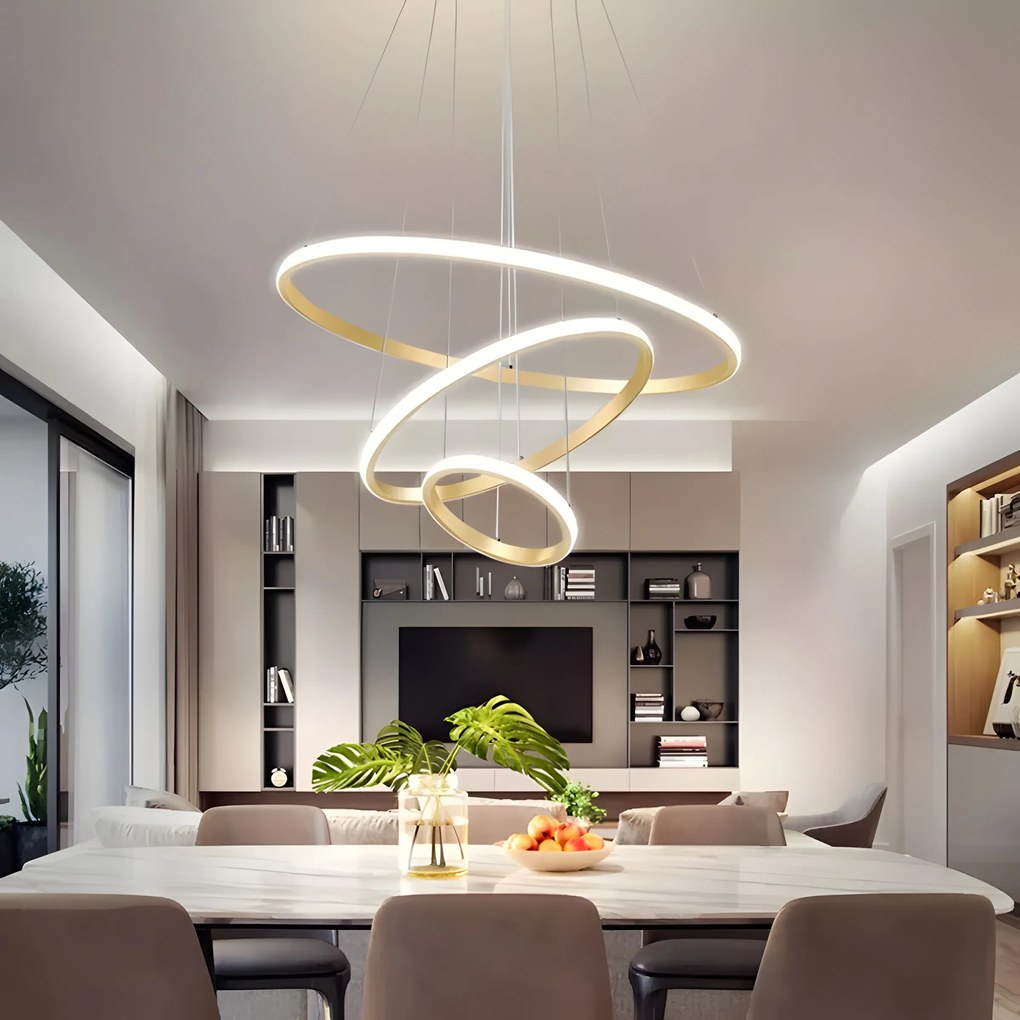 Lampada a sospensione LHJ010-CP4 BRUSH GOLD