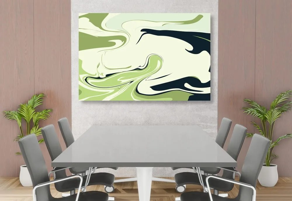 Quadro su tela – Motivo astratto verde