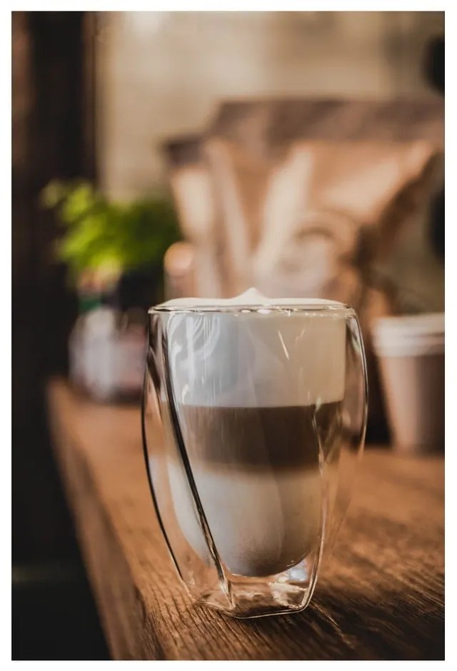 Set di 2 bicchieri da latte a doppia parete, 300 ml - Vialli Design