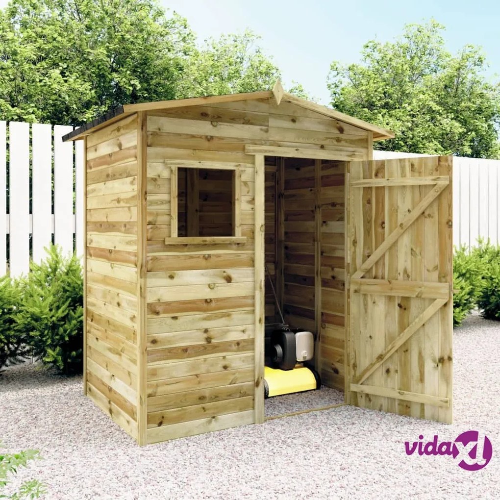 vidaXL Casetta da Giardino 1,5x2 m in Legno di Pino Impregnato