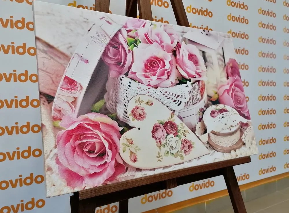 Stampa su tela – Stile romantico vintage