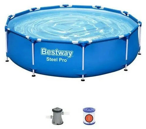 Piscina rotonda Steel Pro 366x76 cm