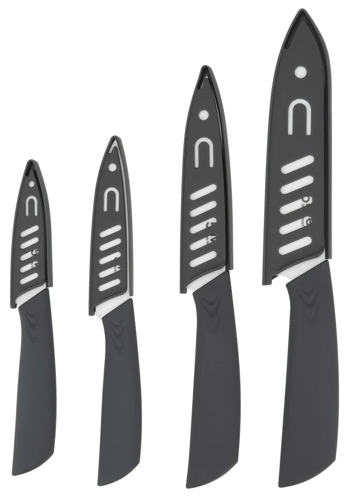 Set 4 coltelli in ceramica con coprilama