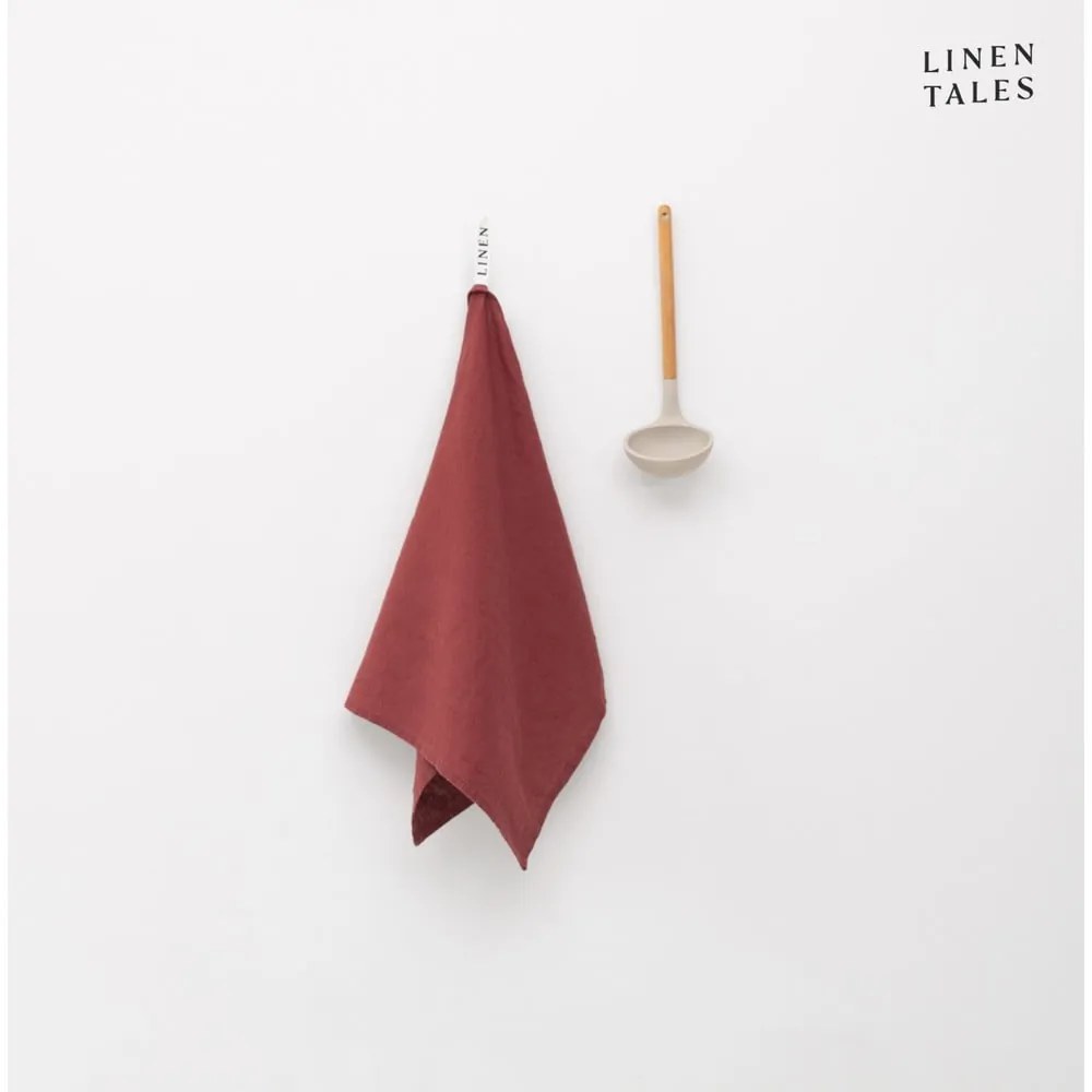 Strofinaccio in lino 45x65 cm Marsala – Linen Tales