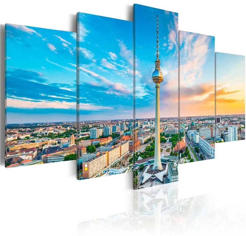 Quadro Berlin TV Tower, Germany  Colore colorful, Dimensioni e Misure 100x50