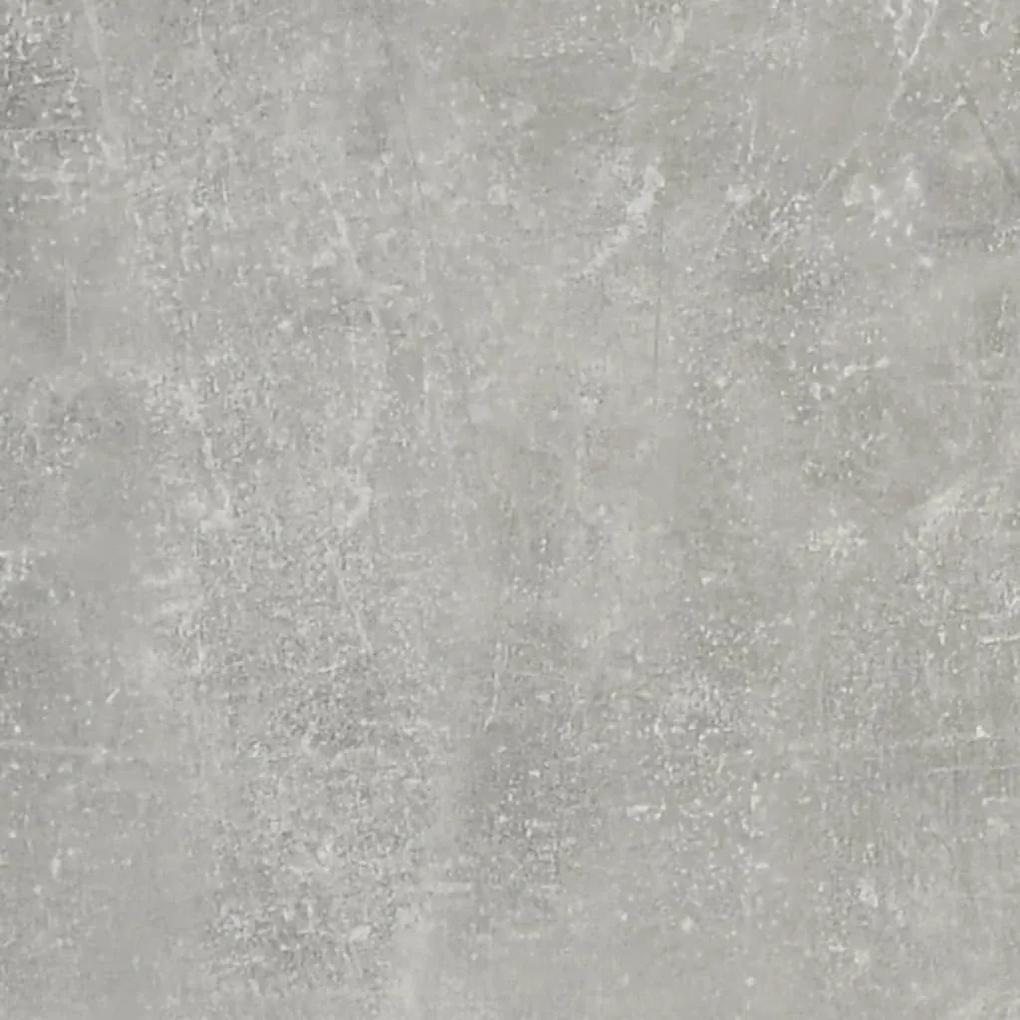 Comodino Grigio Cemento 50x46x50 cm in Legno Multistrato