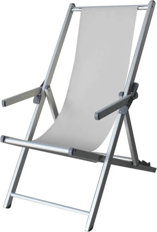 sdraio mare prendisole pieghevole in alluminio e textilene cm 98 x 67,5 x 106 h