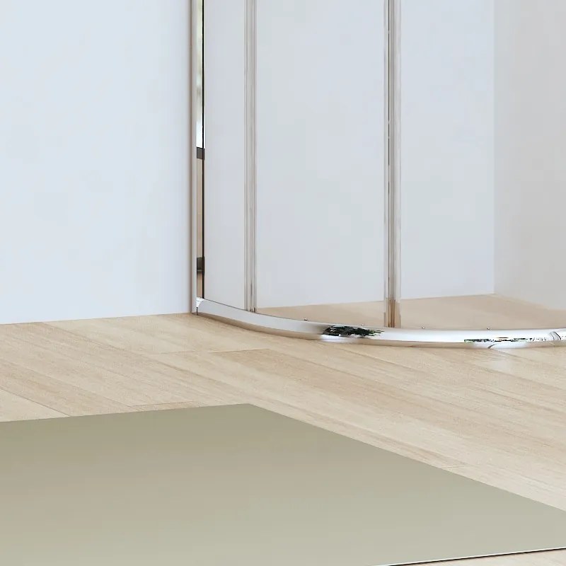 Kamalu - Box doccia 90x90cm semicircolare altezza ridotta 170 cm | CHIARA CURV-R