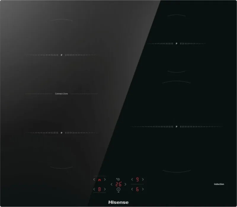 Hisense - HI621FM Piano Cottura Induzione 59.5cm 4 Fornelli Nero da Incasso Touch