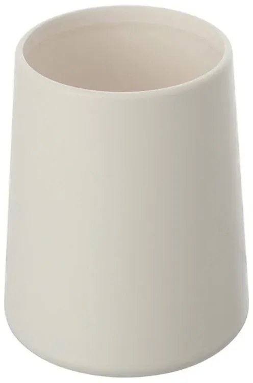 Portaspazzolino In Plastica Bianco da Appoggio Per Bagno Moderno