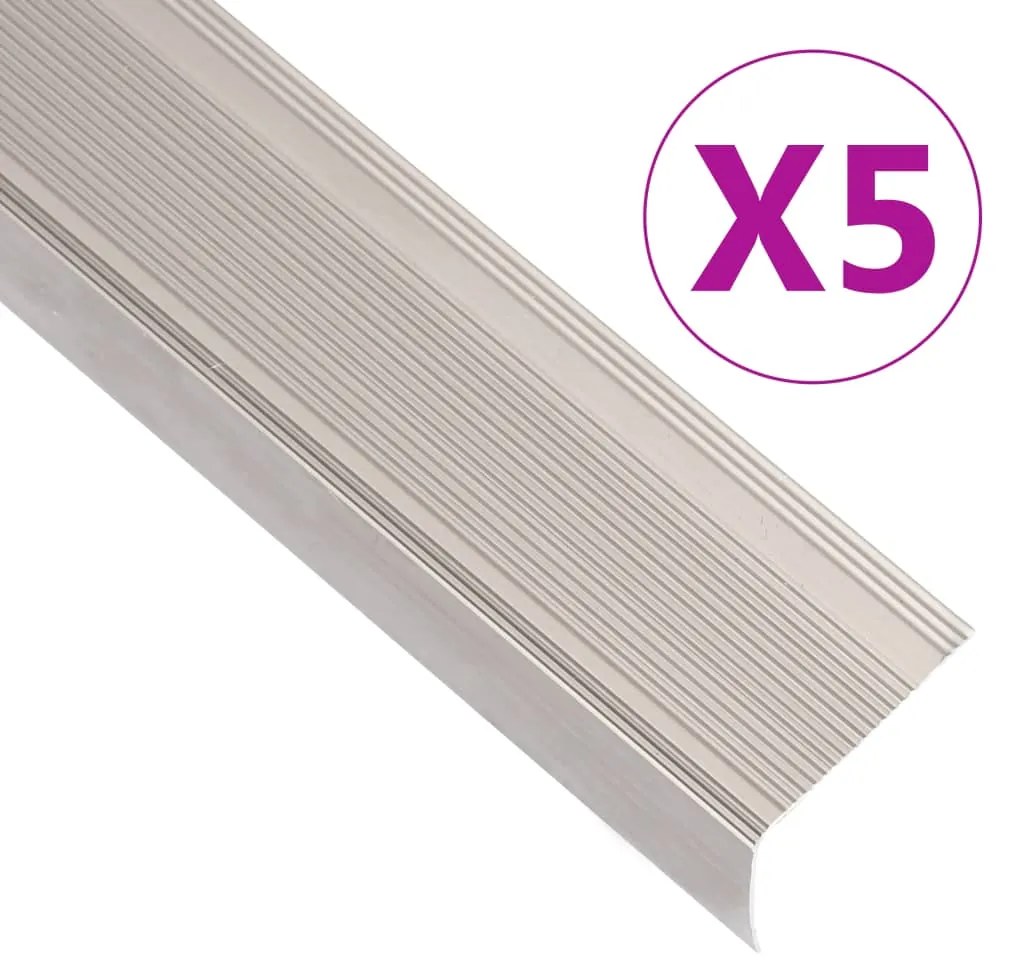 Profili A L Per Gradini 5 Pz İn Alluminio 67 Cm Champagne /