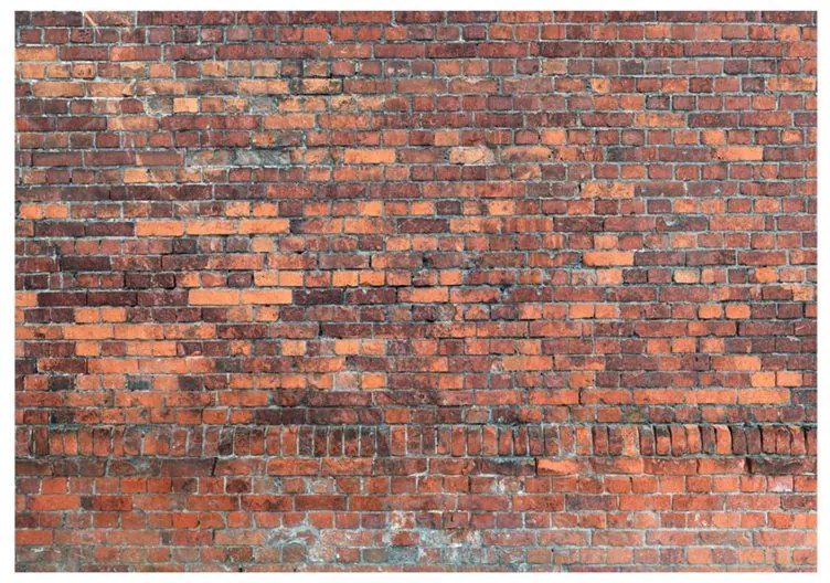 Fotomurale  Vintage Wall (Red Brick)  Colore Rosso, Dimensioni e Misure 200x140