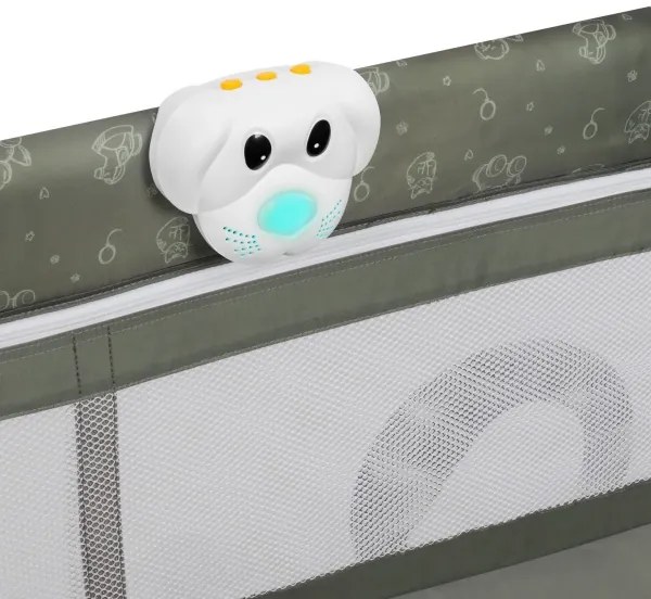 Lionelo - Lettino da viaggio SVEN PLUS Beige Oliva