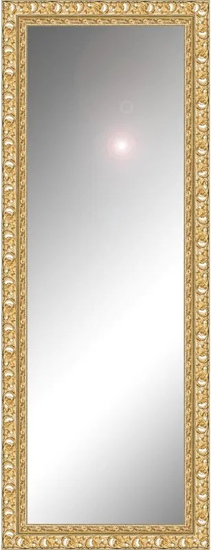 Specchio Forata rettangolare in legno oro foglia 125 x 40 cm