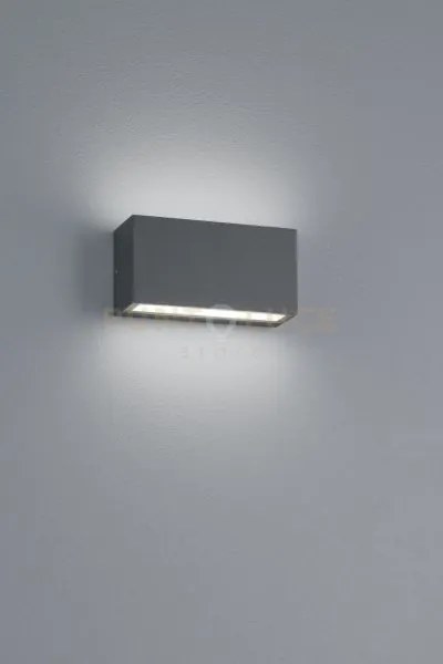 Trent applique 2 led 9w 1100lm, 3000k antracite bi-emissione l.14 x...