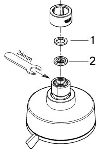 GROHE 27591001 - Soffione doccia TEMPESTA COSMOPOLITAN 100, 100 mm, cromo lucido