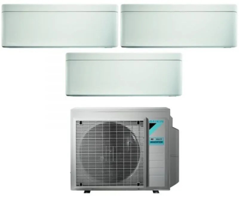 Daikin - Climatizzatore Condizionatore Bluevolution Trial Split Inverter serie stylish white 5+5+12 con 3MXM52N R-32 Wi-Fi Integrato 5000+5000+12000