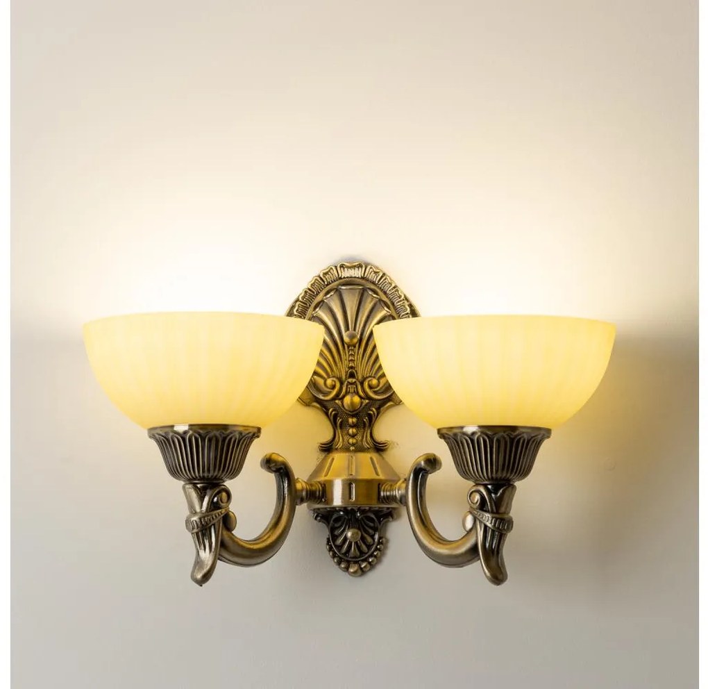 Brilagi - Applique CLASSIC 2xE27/60W/230V ottone