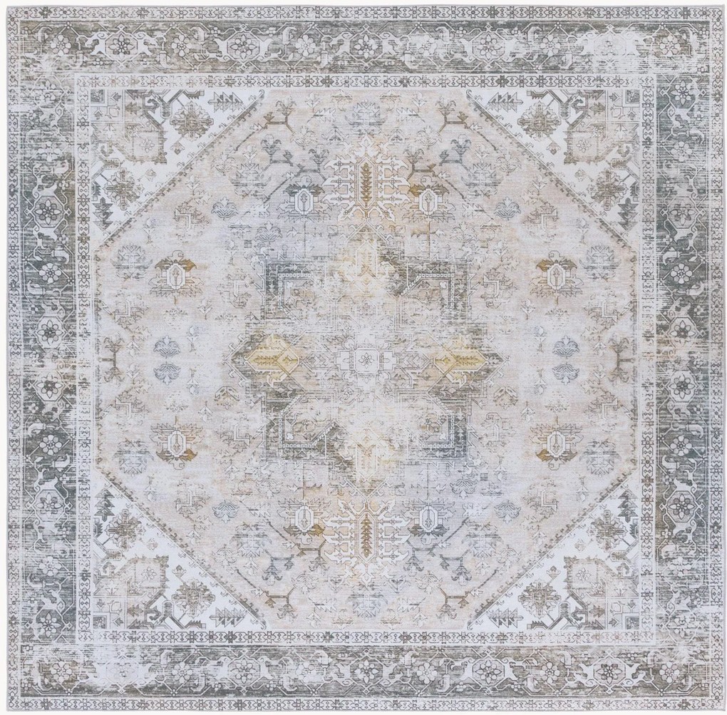 Tappeto a pelo basso lavabile tessuto a mano Kushim