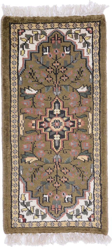 Agra Tappeto orientale 60 x 30 (Indian) Annodato A Mano