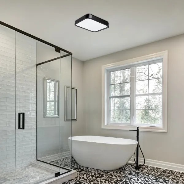 Rabalux 71255 - Plafoniera LED da bagno SAMIRA LED/18W/230V IP44 nero