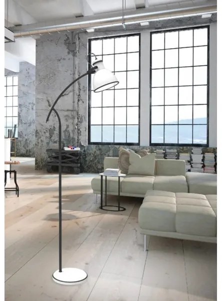 Lampada da terra ZUMBA 1xE27/40W/230V bianco/nero