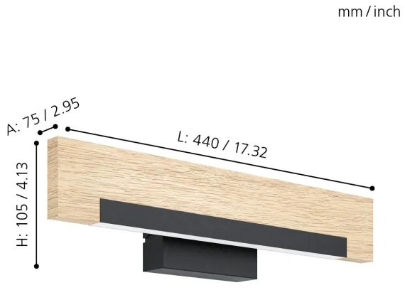Eglo 99294 - Applique a LED CAMACHO LED/9,6W/230V
