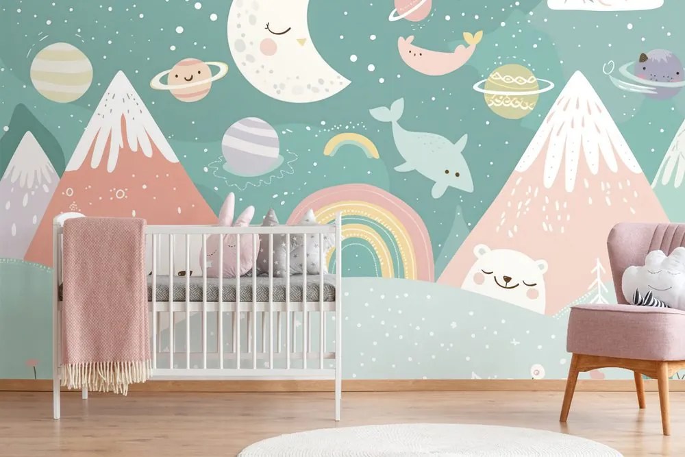 Carta da parati – Regno degli animali per bambini