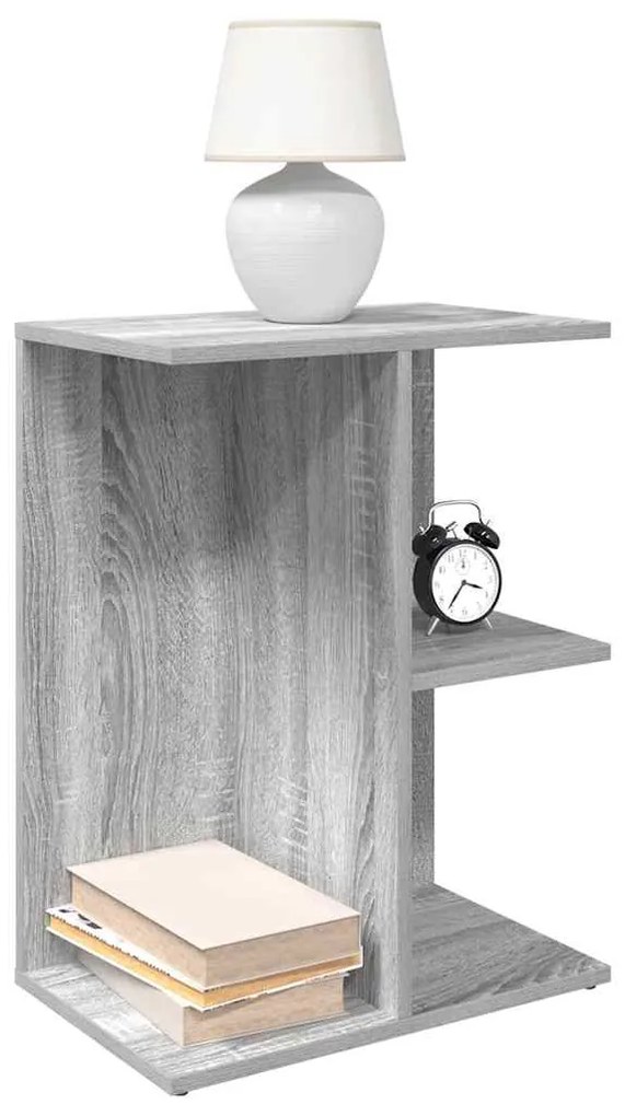 Comodini 2 Pz Grigio Sonoma 46,5x29x61 Cm İn Legno Multistrato /