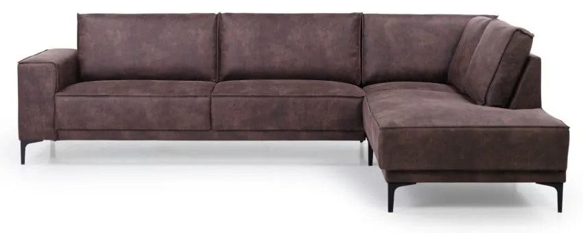 Divano angolare in similpelle marrone (angolo destro) Copenhagen - Scandic