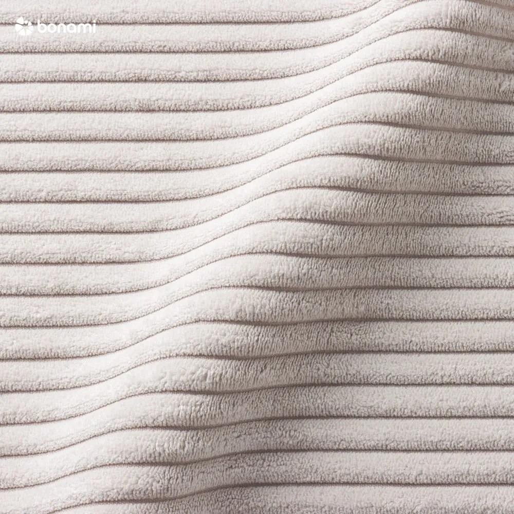 Letto matrimoniale imbottito beige rete non inclusa 180x200 cm Mattis Cord – Meise Möbel