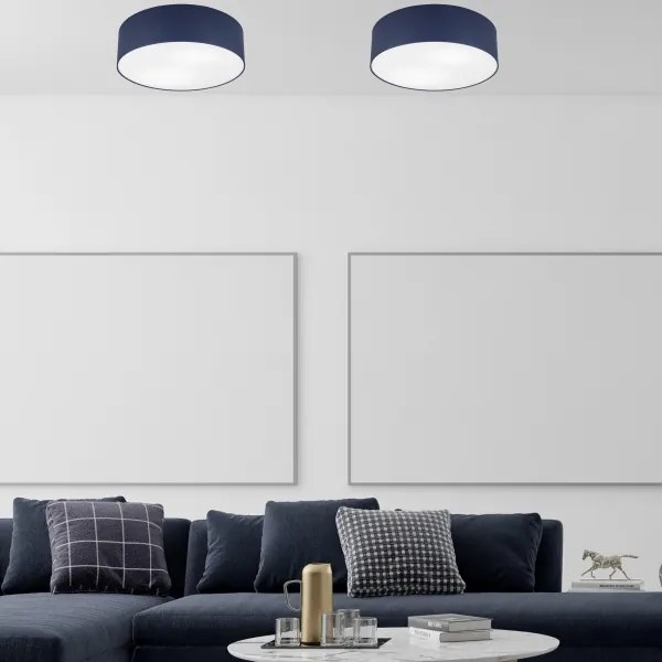 Plafoniera SIRJA PASTEL 2xE27/15W/230V Ø 45 cm blu scuro