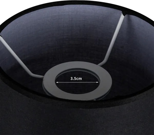 Brilagi - Paralume per lampada da tavolo TABLON E27 Ø 14 cm, nero