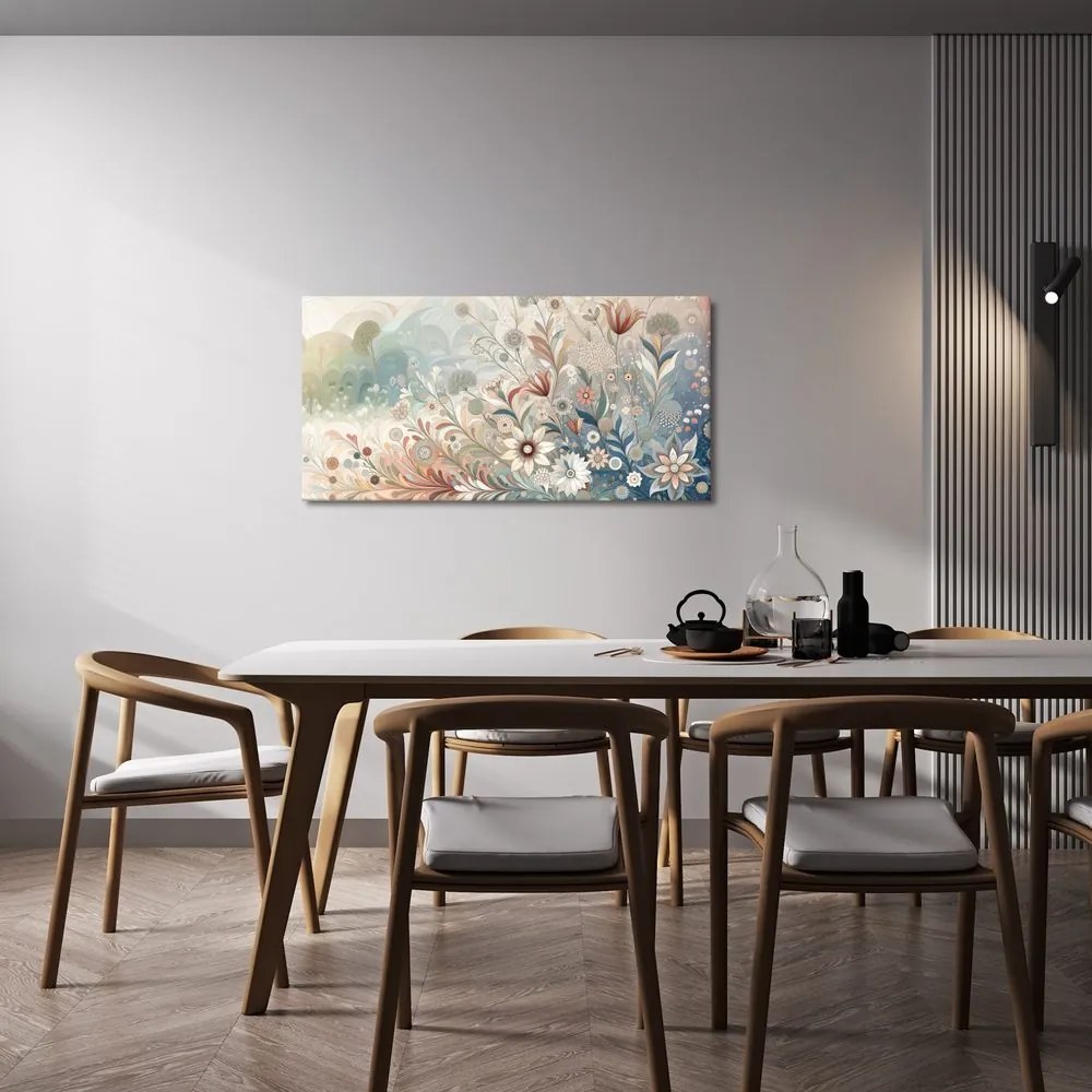 Quadro su tela – Composizione floreale stilizzata