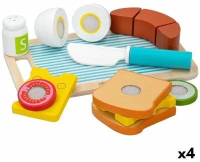 Set di Alimenti giocattolo Woomax Colazione 14 Parti (4 Unità)