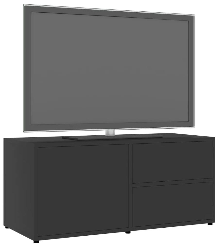 Mobile porta tv grigio 80x34x36 cm in legno multistrato