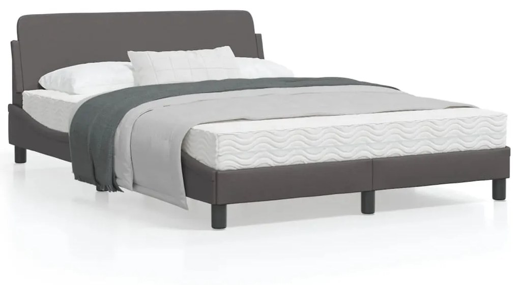 Giroletto Con Testiera Crema 120x200 Cm İn Similpelle /