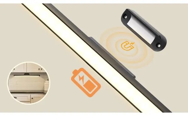 Aigostar - Illuminazione a specchio ricaricabile e dimmerabile LED/2,9W/5V