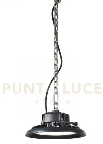 Lampada led high-bay avatar nera 100w 15000lm 4000k ip65 25,8x14,6cm