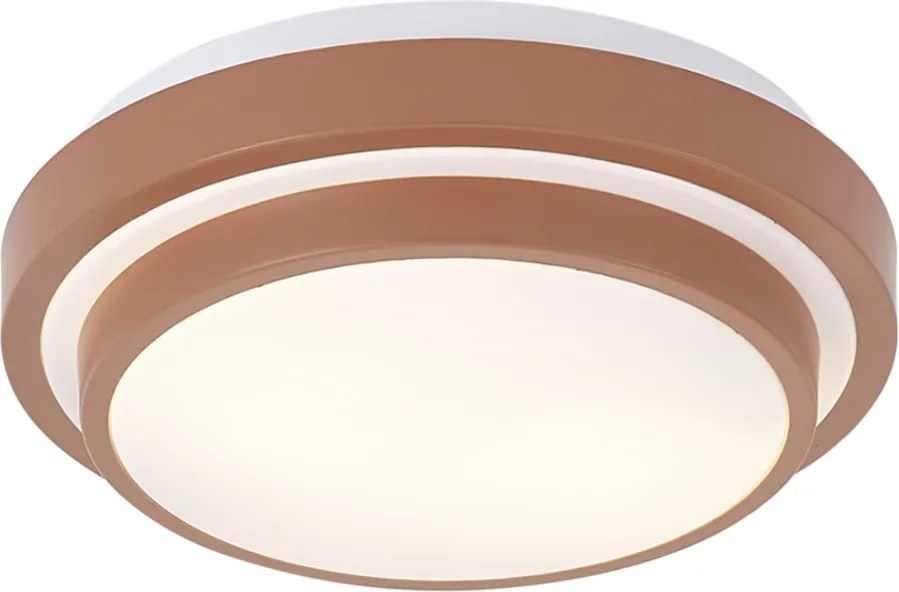 Plafoniera moderna color Siena con bianco 34 cm 2 luci IP44 - Walden