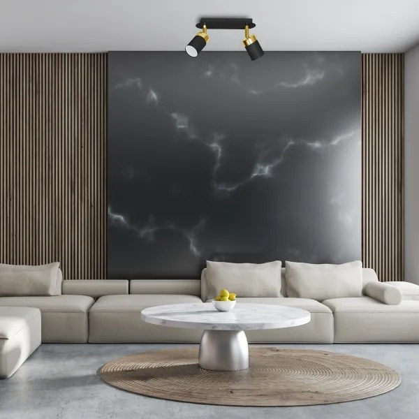 Faretto JOKER 2xGU10/25W/230V nero/oro