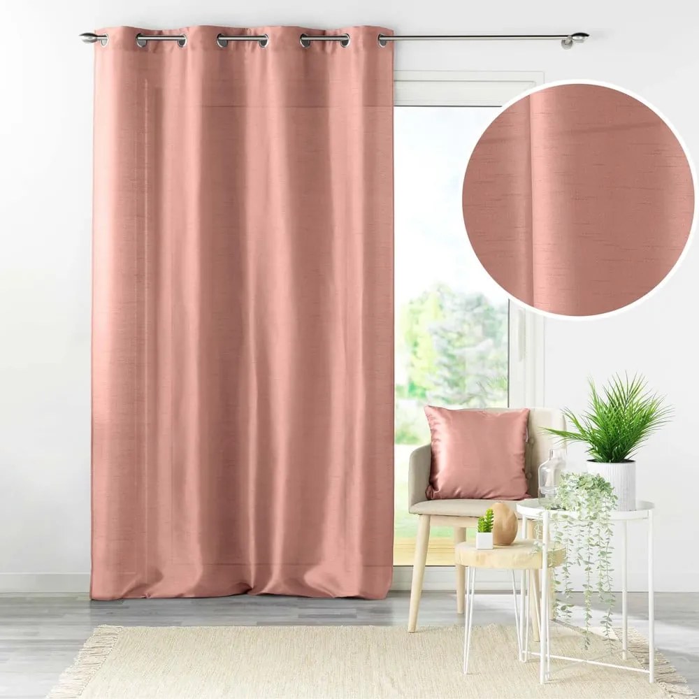 Tenda rosa in microsatinato 140x240 cm Shana – douceur d'intérieur