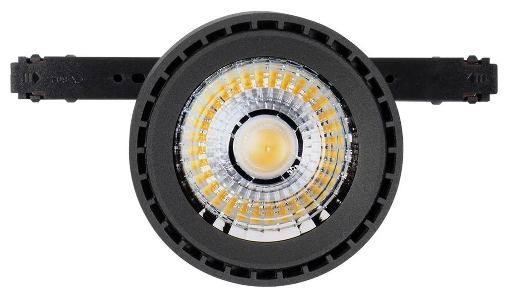 Faro LED 20W Tondo Magnetico CCT CRI92 Nero 48V - BRIDGELUX LED Colore Bianco Variabile CCT