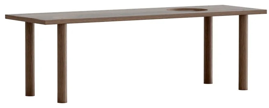 Componente marrone - scaffale in rovere decorato 110x35 cm Stories - UMAGE