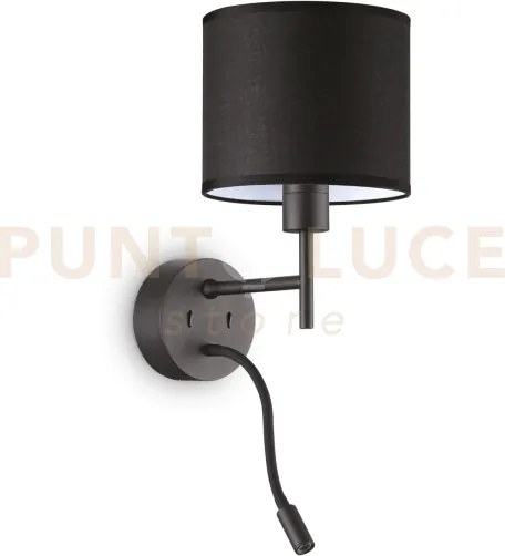 Set up applique 1 luce attacco e27 + 1 luce led 3000k 3w  200 lm in...