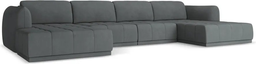 Divano angolare grigio scuro Hoku – Makamii