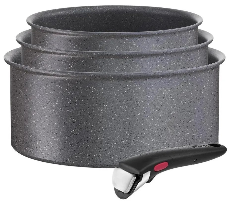 Tefal - Set di pentole 4 pz INGENIO BLACK STONE