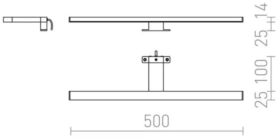 RED-Design Rendl-R12400- LED Illuminazione per specchio da bagno BALEA LED/7W/230V IP44